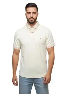 PRASHIV ENTERPRISEE Men’s Short Sleeve V-Neck Polo Shirt with Plaid Collar – Casual Slim Fit Layered Style Breathable Summer T Shirt for Men