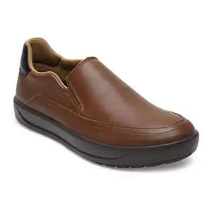 Ergon Denver Pull On Dress Casual Shoes for Men (Brown, Numeric_9)