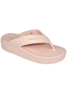 Impakto by Ajanta Flip Flop for Women | Soft Comfortable | Breathable | Fashionable | Stylish | Trendy | Super Soft | Lightweight | Anti-Slip Sole | Indoor & Outdoor Pink