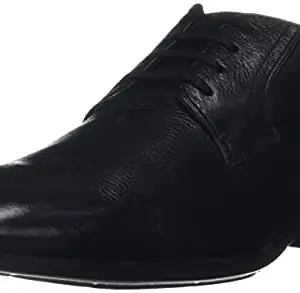 Ruosh Men's Black Leather Formal Shoes-7.5 UK/India (41 EU) (1101154219