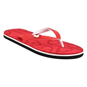 Dashny Red (1332) Comfortable Slippers & Flip Flops for Women's 8 UK