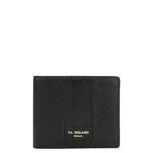 Da Milano Genuine Leather Black Bifold Men Wallet with Multicard Slot (10656)