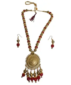 Traditional Design Necklace Set for Women Wedding Gold Plated Jewellery Set for Women
