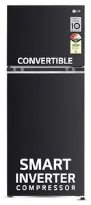 LG 246 L 3 Star Smart Inverter Frost-Free Double Door Refrigerator (, GL-S262SESX, Ebony Sheen, Convertible)