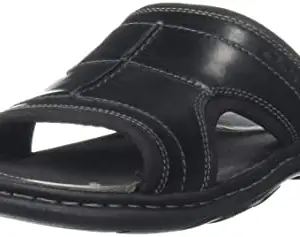 Clarks Men's Tolleson Way Black Flat Sandal-7 Kids UK (26153480_21)