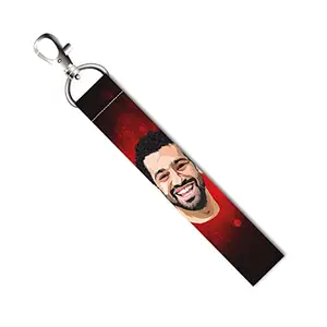 ISEE 360® Salah Footballer Lanyard Tag with Swivel Lobster for Gift Luggage Bags Backpack Laptop Bags L X H 5 X 0.8 INCH