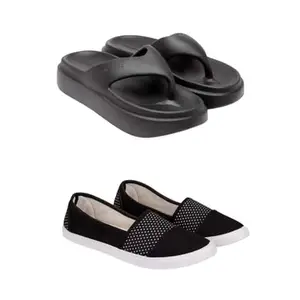 ZENWEAR Extra Soft Classic Casual wear with Flexibility Technology flip-Flop Combo for Women's/Girl's(6109-1680)(4) Multicolor