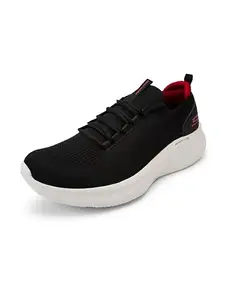 Skechers Mens Skech-LITE PRO - Faint Flair Black/RED Casual Shoe - 8 UK (232593)