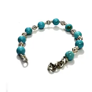 ASTROGHAR Turquoise Crystal Adjustable Bracelet For Men And Women
