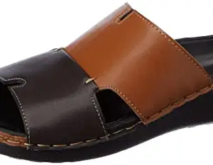 Khadim's Khadims Men's Slip-Ons Brown Slipper (33610433640003), 8 UK