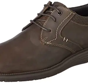 Lee Cooper Men's LC4357D Leather Formal Lace Up Shoes_Brown_6UK