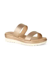 Bata Women's Slip-on Sandal - ROSE GOLD (7 UK) (6715986)