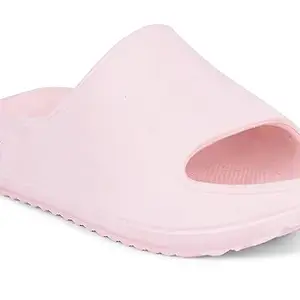 Action Women Pink Stylish Lightweight Slippers | Occasional Slide | Walking Slide | Comfortable and Flexible | Fashion Slipper | Outdoor Slide | Under 500 (ONTL0014PKPK05) | Size-5