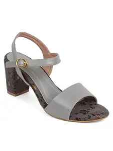 ICONICS Women's Heels, Grey, 6