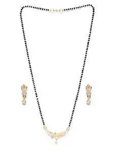 Priyaasi's American Diamond Mangalsutra Set With Earrings