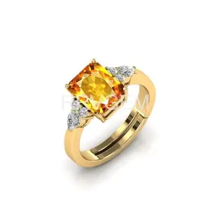 RRVGEM 4.25 Ratti / 3.50 Carat sunela ring gold plated Handcrafted Finger Ring With Beautifull Stone sunela ring for Men & Women Jewellery Collectible