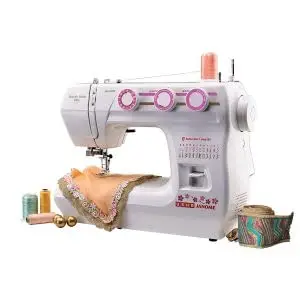 Usha Wonder Stitch Plus with Free Usha1602 Electric iron+Usha Sewing Kit Worth Rs.2090/-, white