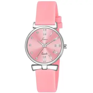 jainx Pink Silicone Band Analog Wrist Watch for Women - JW8559