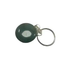 Blood stone Gemstone Round shape stone specialty Fengshui Keychain for men and women