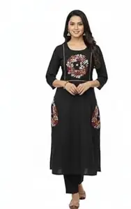 Purvit Cotton Printed Straight Short Length Kurti for Women, Top Dress for Ladies and Girls