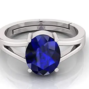 Om Gayatri Corp 12.25 Ratti Neelam Stone Original Certified Neelam Stone Blue Sapphire Ring Adjustable Woman Man Ring With Lab Certificate