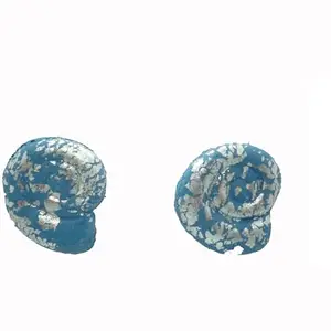 Shimmer & Shine Blue Polymer Clay Fashion Earrings for Women & Girls
