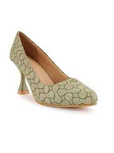 Walkfree Women Bellies, Ideal for Women (AM-6271-Green-41)