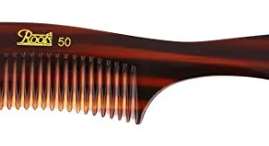 Roots Brown Pocket Comb with Handle - Pack of 2