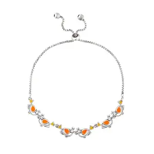 VOYLLA Madhubani Vihang Vibes Oxidised Enamel Bracelet For Women|Enameled|Work|Daily|Pop|Colorful|Valentine's Gift|Rakshabandhan Gift|Gift For Women & Girls