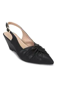 Allen Solly Women Black Casual Heels
