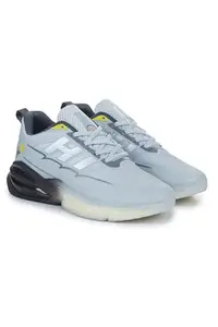 Columbus Aerospace Sports Shoes|Walking Shoes|Training & Gym Shoe|Running Shoes for Men, (Light Grey & Mustard), UK10
