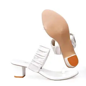 Women's Synthetic Leather Fancy Block Heel Sandals For Daily Use And Occasion Wear 8Leven