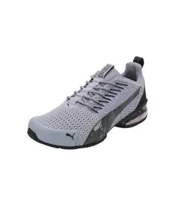 Puma Unisex-Adult Voltiac Evo RetroFuture Gray Fog-Black-for All Time Red Running Shoe - 4 UK (37960202)