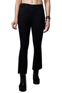 HIGH STAR Women's Classic Jeans (WDFPBC636_Black