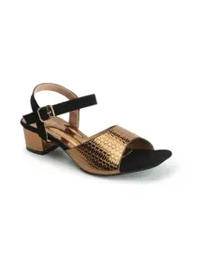 ICONICS Women's Fashionable Backstrap Sandals Colour-Antique, Size-UK 6