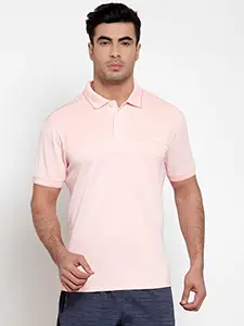 SG Polyester T-Shirt Men Polo PL6 Peach M, M(Peach)