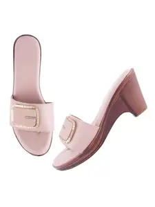 TRYME Ravishing Wedge Slip On Sandal Durable Stylish Platform Party Heels For Womens & Girls