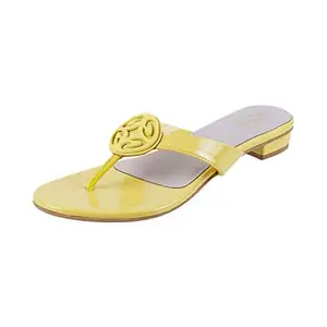 Metro Women Yellow Synthetic Sandals (32-558-33-36) Size (3 UK/India (36EU))