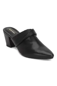 Allen Solly Women Black Casual Heels
