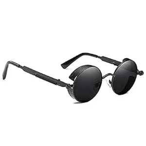 Roshfort Unisex UV Protected Arjun Reddy Black Round Square Sunglasses For Men & Women