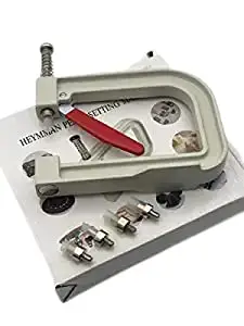 R.K.Embroidery-Sewing Tools Handmade Beading Pearl Setting Machine for No Hole Pearl Rivet with 5 Mold Dies