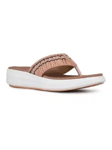 Inc.5 Womens Peach Casual Solid Round Toe Casual Flats