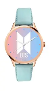 BTS SkyBlue Strap SB-001 Rosegold Watch | Girls | Premium Rosegold Watch