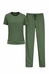 Mack Jonney Men's Polyester Lycra Tracksuit | Lightweight Sports & Gym Wear | Comfortable Running & Training Track Suit for Men-MJ-A62