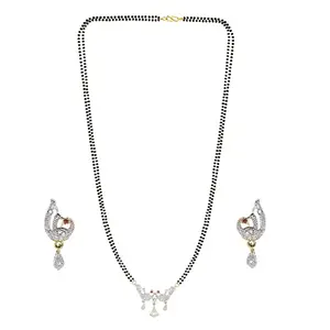 TRADITIONAL STYLISH MANGALSUTRA WITH EARRING