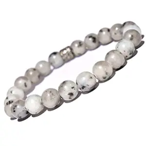 The Allegaince Bracelet 8 mm Bead Size Natural Reiki Feng-Shui Crystal Healing Gem Stone Women Men Girls Gifts (Kiwi Jasper)