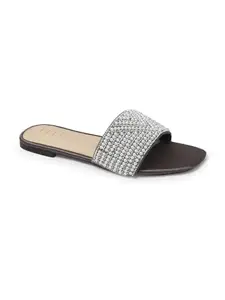 ELLE Women Sandal,Grey,UK-6