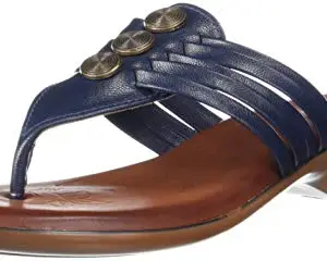 Bata Women's BUTTONS Slippers (5719781_NAVY_5 UK)