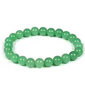 Natural Crystal Stone Cartifieds 8 mm Green Aventurine Bracelet, Reiki Healing Bracelet for Unisex Adults