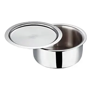 Home Need Stainless Steel Triply Tope with Lid Size 14, 1.1Liters Capacity price in India.